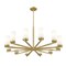 Z-Lite Danica 12 Light Chandelier, 39in. W x 17.5in. H, Modern Gold 3044-12MGLD - alternate 3
